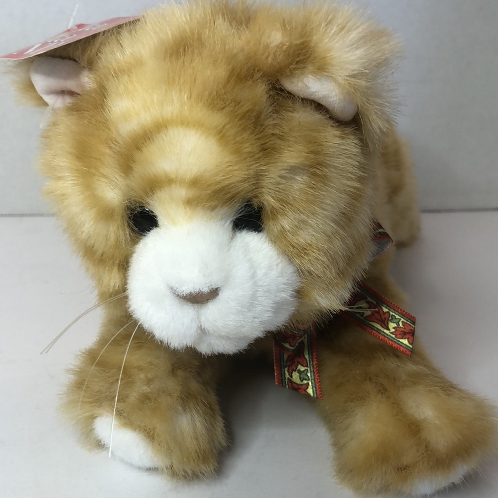 Gund Tiger 1124 Tabby Kitten Orange White Stuffed Cat 10” - Picture 2 of 7
